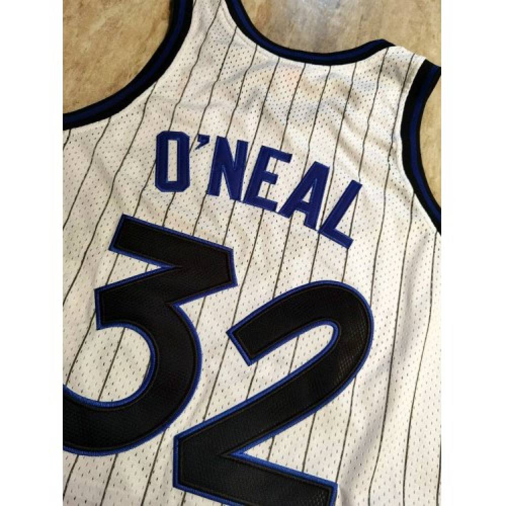 Men's Orlando Magic Shaquille O'Neal #32 Throwback White 93-94 Hardwood Classics Jersey-Pro Kit Vault | Brand New 26/27 Sports Jerseys